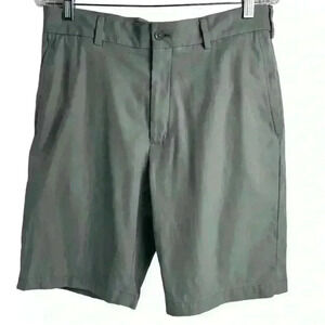 Walter Hagen Men's Gray Chino Golf Shorts Size 34 Casual Flat Front